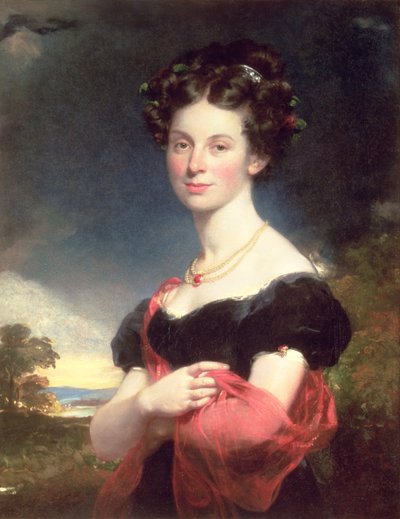 Portrait of a Lady in a Black Dress, 1825 by William Beechey